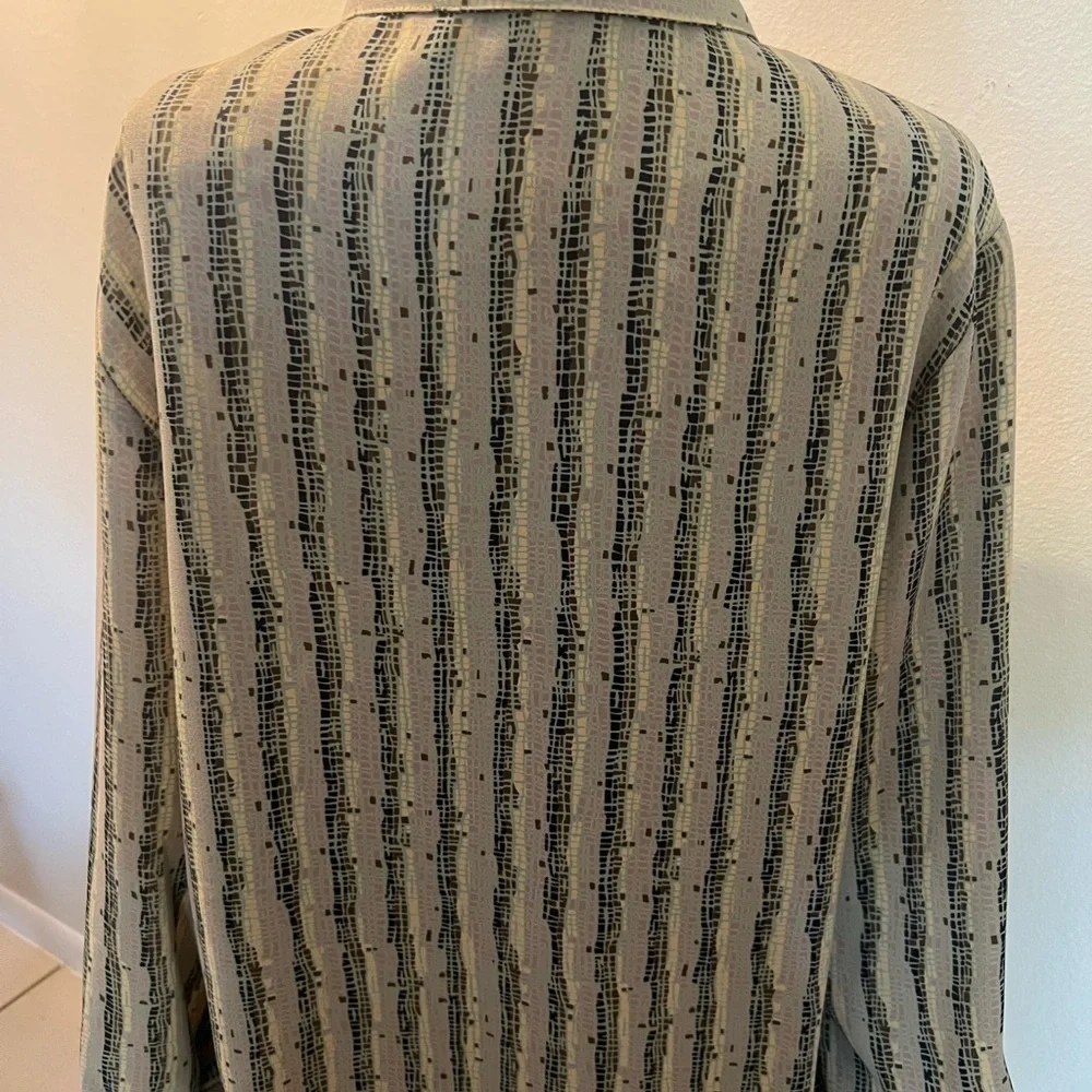 Vintage Halston Lifestyle Patterned Top - Picture 4 of 8